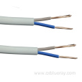Low Voltage 2x0.5mm2 RVV flat cable 60227 IEC 52 300/300V PVC cable